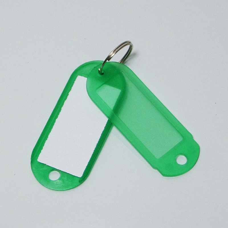 Office hotel plastic name key tag ID label Name Tags With Ring