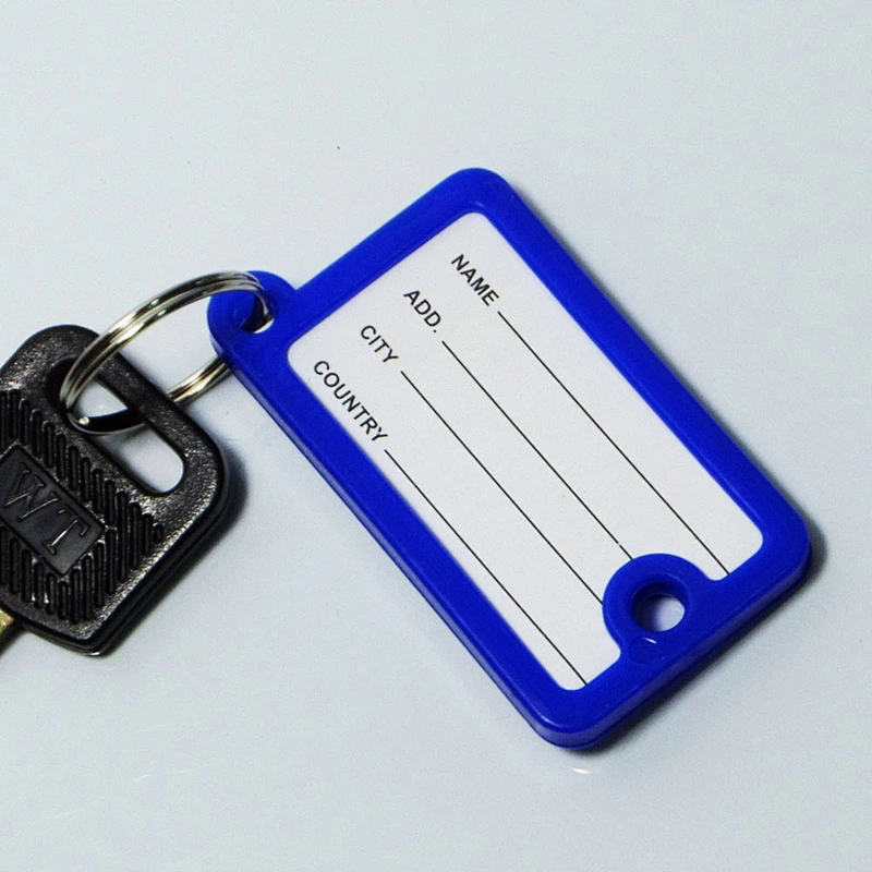 plastic simple key tag pp ket tag china key tag