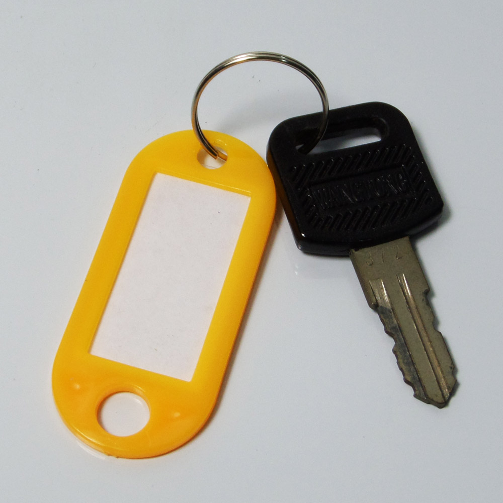 wholesale plastic key ring key tags key holder