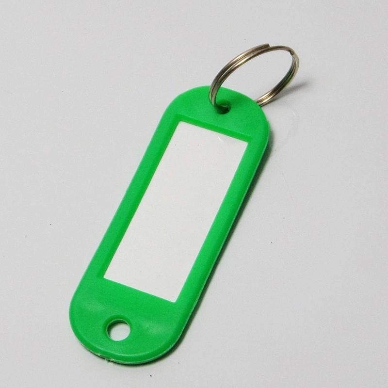 Office China wholesale flexible blank key tag plastic key holder