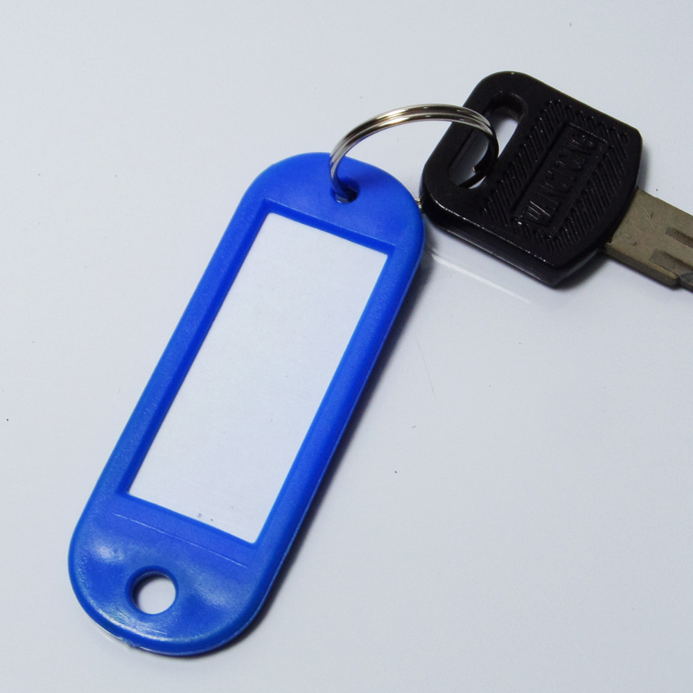 Office key tag blank plastic key holder