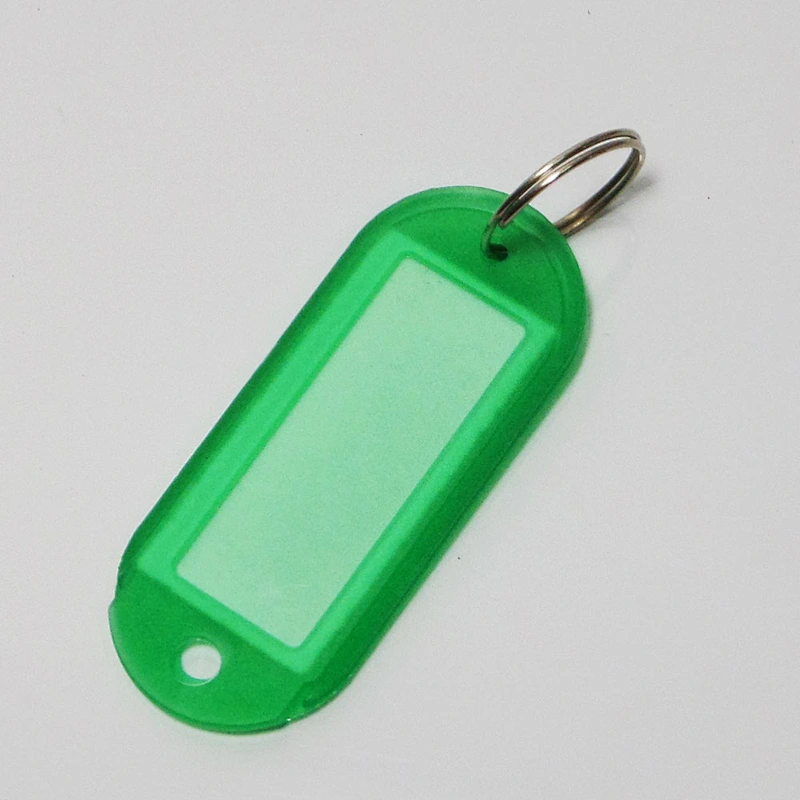 Office hotel plastic name key tag ID label Name Tags With Ring