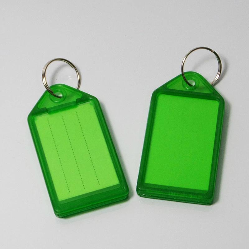 plastic basic key holder hand writing big custom key tags with key ring