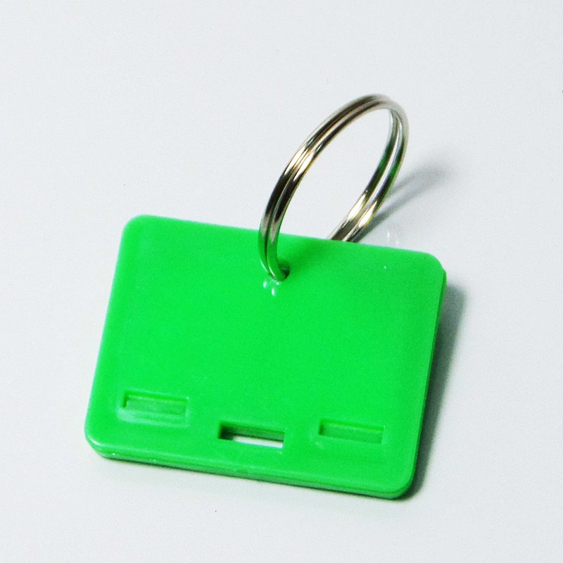 plastic basic key holder pp key ring blank mini key tag