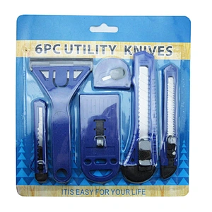 Wholesle made in china good price 8pcs utility knife set