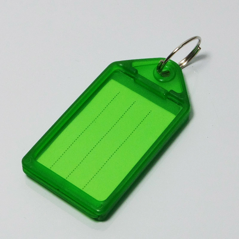 plastic basic key holder hand writing big custom key tags with key ring