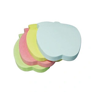 Wholesale made in china apple shaped custom cute sticky notes pad