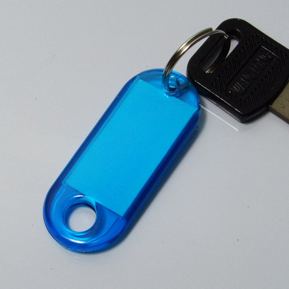 clear key tag key ring holder factory