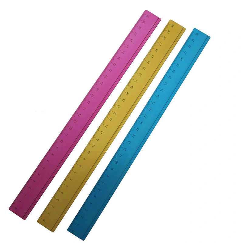Wholesale office colored aluminium ruler custom metal ruler