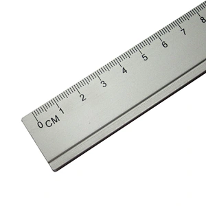Wholesale office silver color metal 30cm ruler aluminium ruler