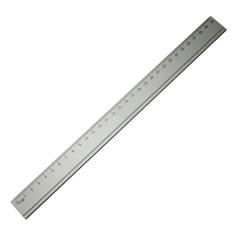 Wholesale office silver color metal 30cm ruler aluminium ruler