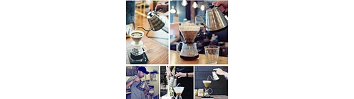 Juego de herramientas para preparar café en el hogar