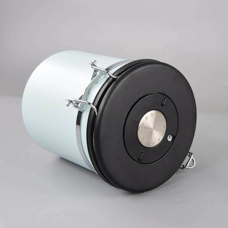 glass canister with bamboo lid