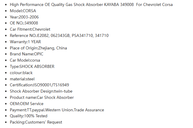 shock absorbers manufacturer