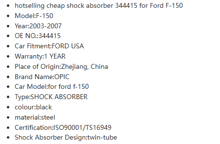 shock absorbers manufacturer