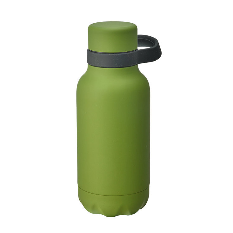 rubber stainless steel bottle