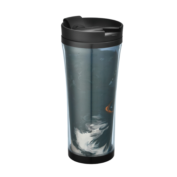 plastic tumbler with straw