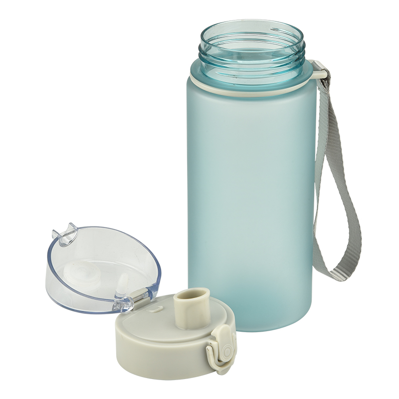 button flip lid sport plastic water bottle