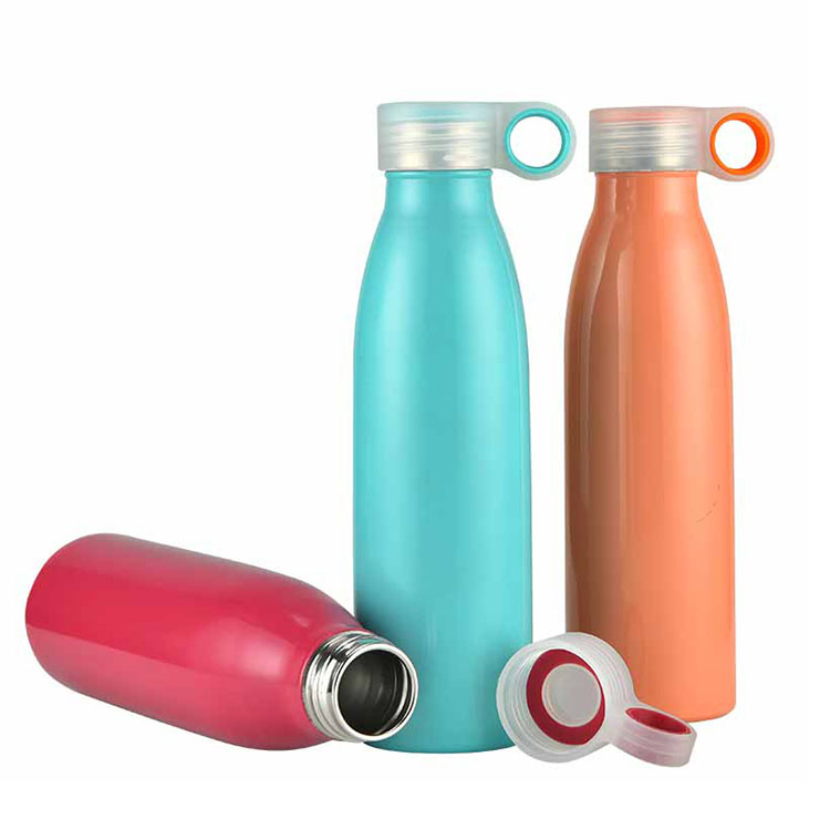 vacuum bottle with handle lid