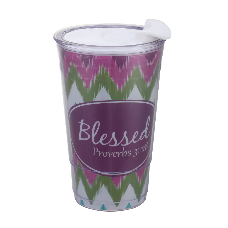 plastic tumbler with straw