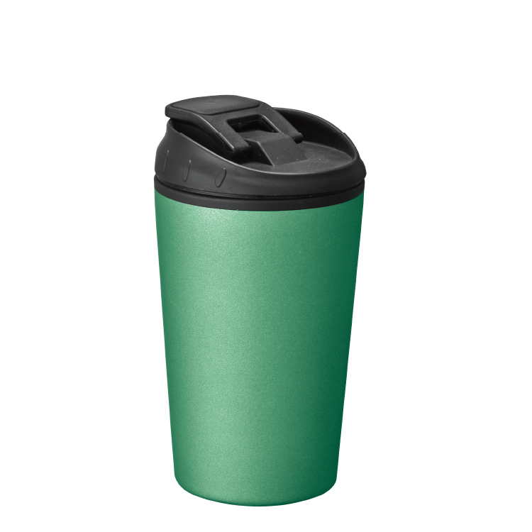 green coffee mug