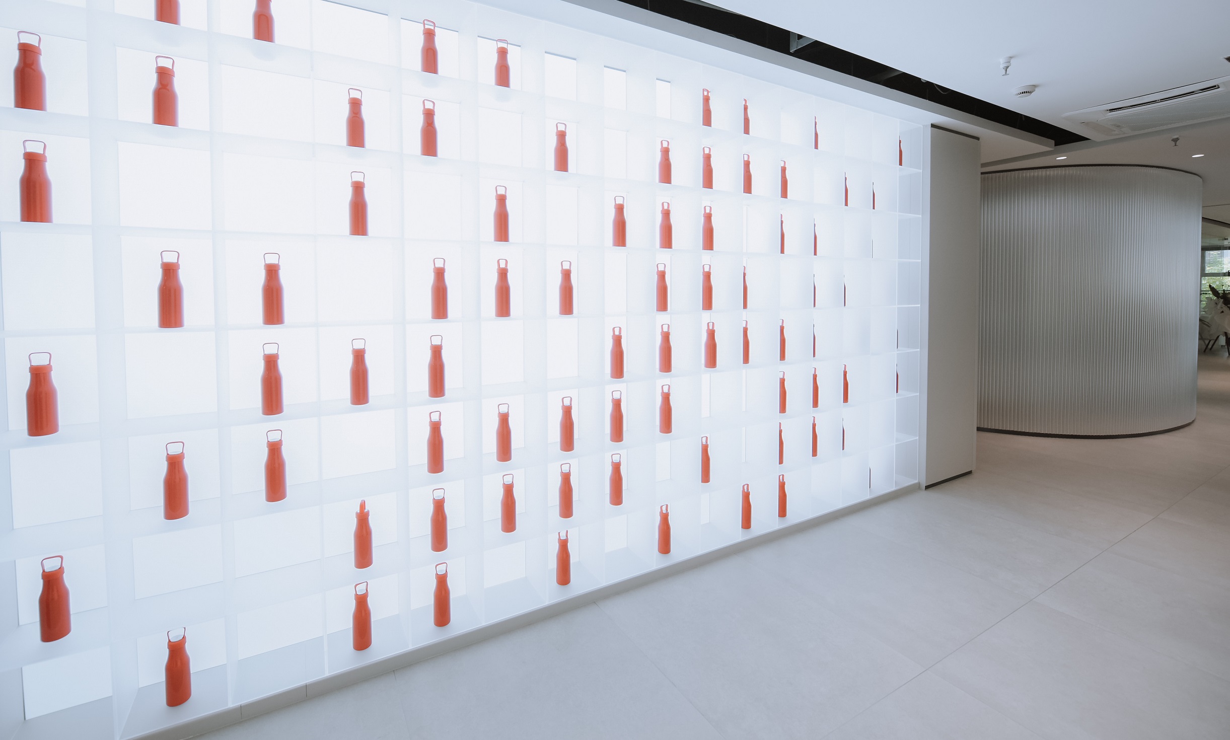 bottle art wall