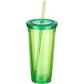 plastic tumbler with straw