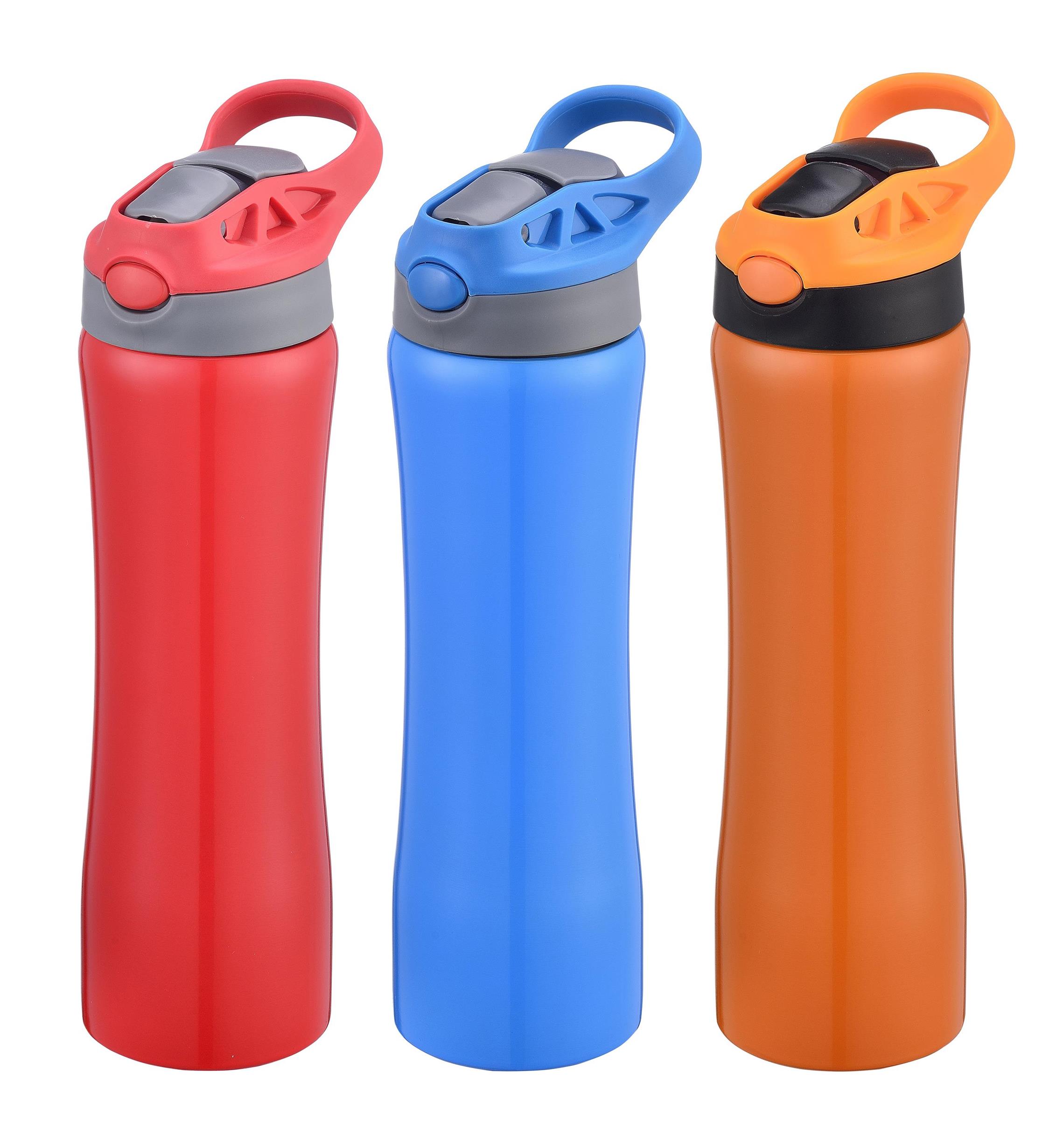 pp lid single wall stainless steel water bottle