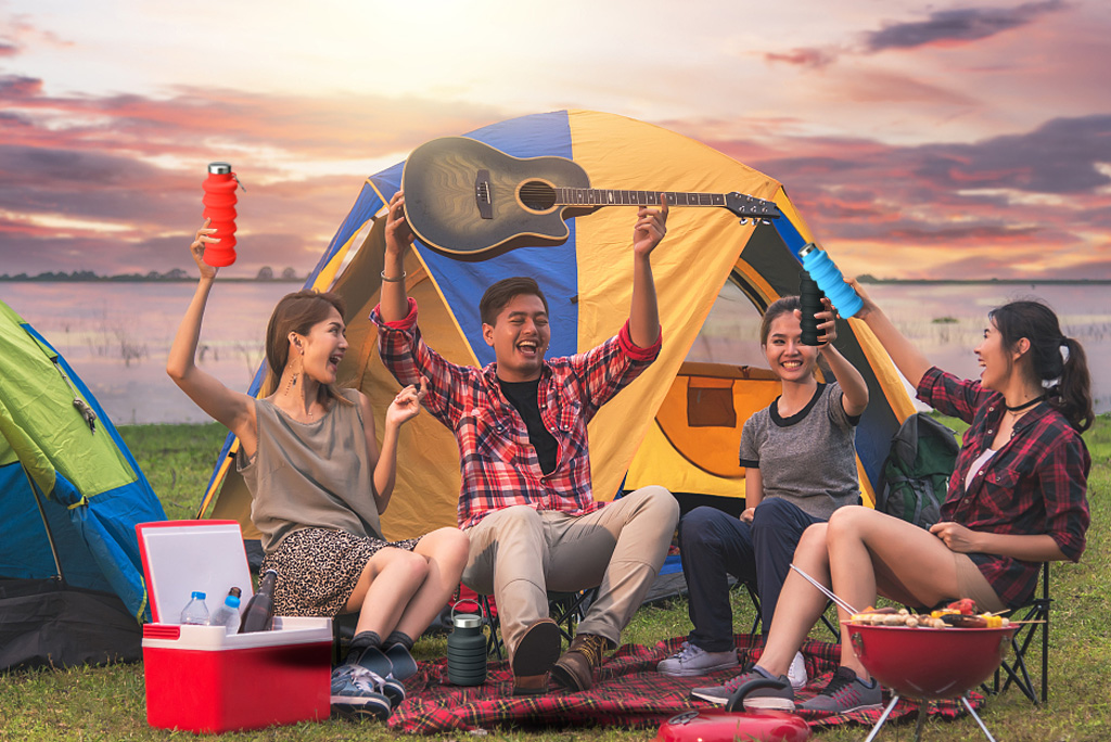 silicone bottle for camping
