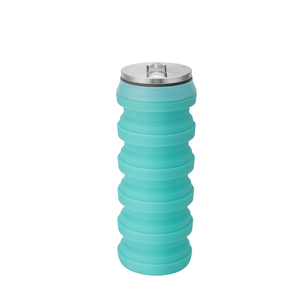 straw silicone water bottle