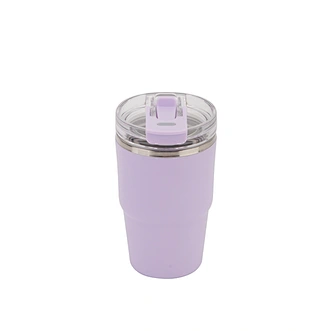 Lightweight tumbler with a flip-top straw lid