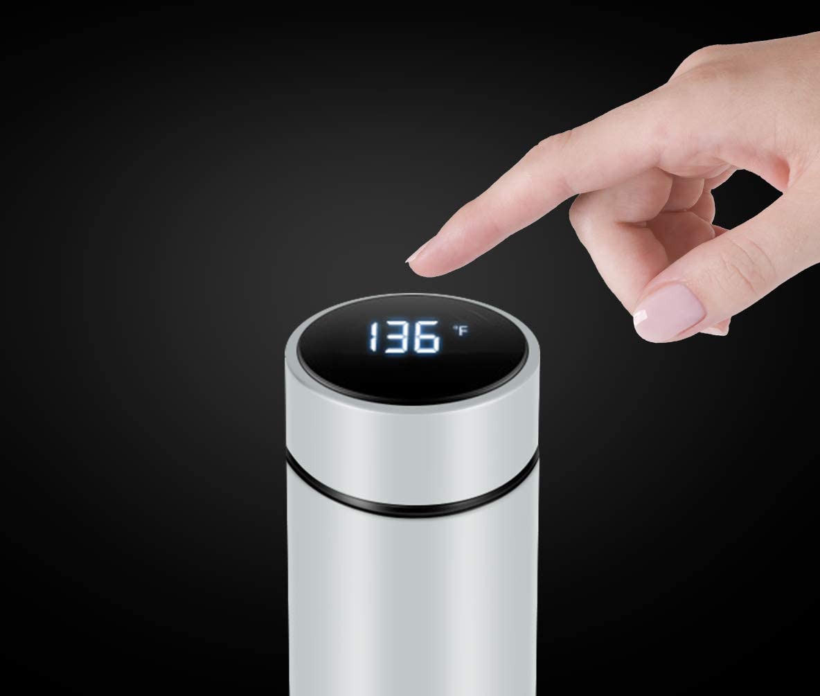 touch display water bottle