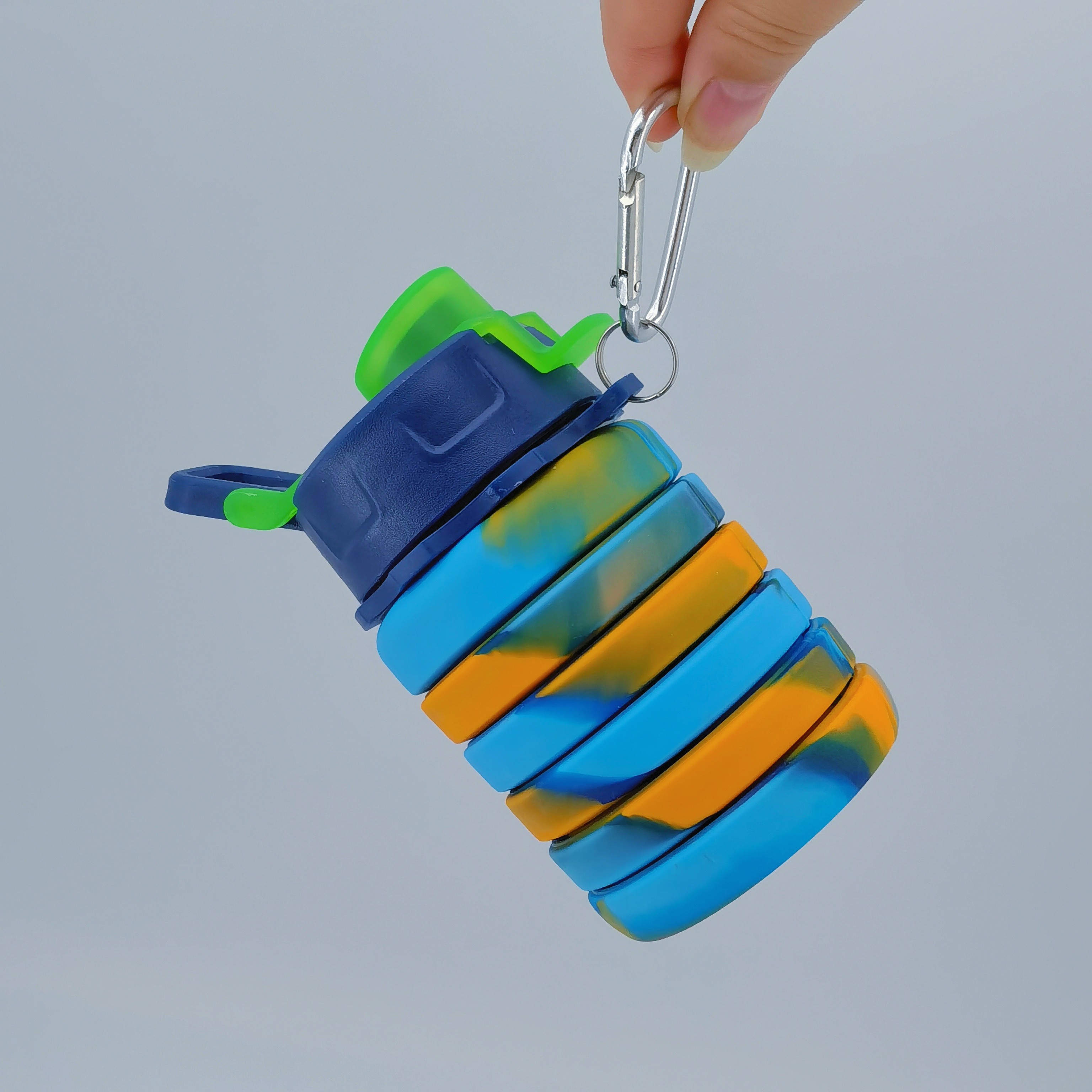 silicone water bottle with hook