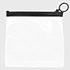 Biodegradable Toiletries Pouch Bags Clear Plastic PVC White Black Matte Zipper Bags For Cosmetic