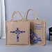 OEM Wholesale Natural Jute Canvas Bag Burlap Jute Shopping Tote Bag