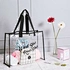 2021 Jelly Duffle Bag PVC Custom Travel Wash Toiletry Black PVC Hand Bags