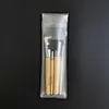 Custom Logo Matte Frosted Plastic Packaging PVC Zipper Bag Heat Seal Zip Bags For Brush