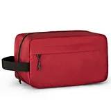 Water Resistant Hanging Shaving Wash Bag Large Capacity Polyester Mens Toiletry Bag Travel