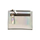 Custom Holographic Mini Pu Leather Coin Purse Pouch Luxury Money Holder Bag With Zippers