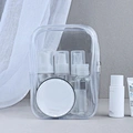Small Waterproof PVC Transparent Travel Clear Zipper Cosmetic Bag With Custom Logo