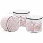 Laundry Blouse Hosiery Stocking Zipper Travel Storage Organize Bag Round Underwear Lingerie Bra Mesh Wash Bags