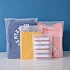 Wholesale Custom Packaging Printed Logo Self Sealing Shirt Clothes Zip Lock Clear Ziplock Plastic Zipper Frosted Clothing Bags