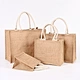 Custom Logo Size Color Waterproof Reusable Natural Plain Burlap Linen Gift Shopping Jute Tote Bag