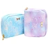 OEM Travel Toiletry Organizer Bag Custom Women PU Leather Cosmetic Makeup Bags