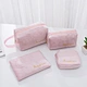 卸売カスタムロゴベルベット化粧品袋女性旅行Ziplock化粧ポーチカスタマイズ化粧化粧品トロリーバッグケース