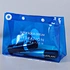 Product Packaging Custom EVA Plastic Bags Clear Blue PVC Cosmetic Plastic  Bag With Snap Button