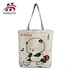 2021 Designed Biodegradable Personalized Handle Write Shopping Bag Reusable Custom Logo Packaging Cartoon Cotton Bags