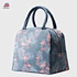 New Style Portable Canvas Fabric Adult Custom Logo Collapsable Lunch Bento Bag Thermal Picnic Cooler  Bag