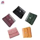 New Style Simple Light Weight Custom Logo Pu Leather Coin Pouch Purse Card Holder