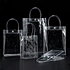 Customize Small Clear Print Package Hand Bag Biodegradable Transparent PVC EVA TPU Packaging Plastic Tote Bag